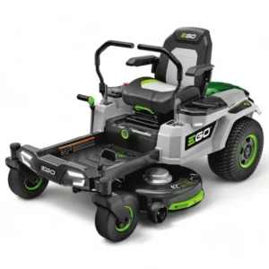 trattorino rasaerba elettrico, rotazione zero, larghezza di taglio 107 cm, 4 batterie da 56 v 10 ah ego zt4201e